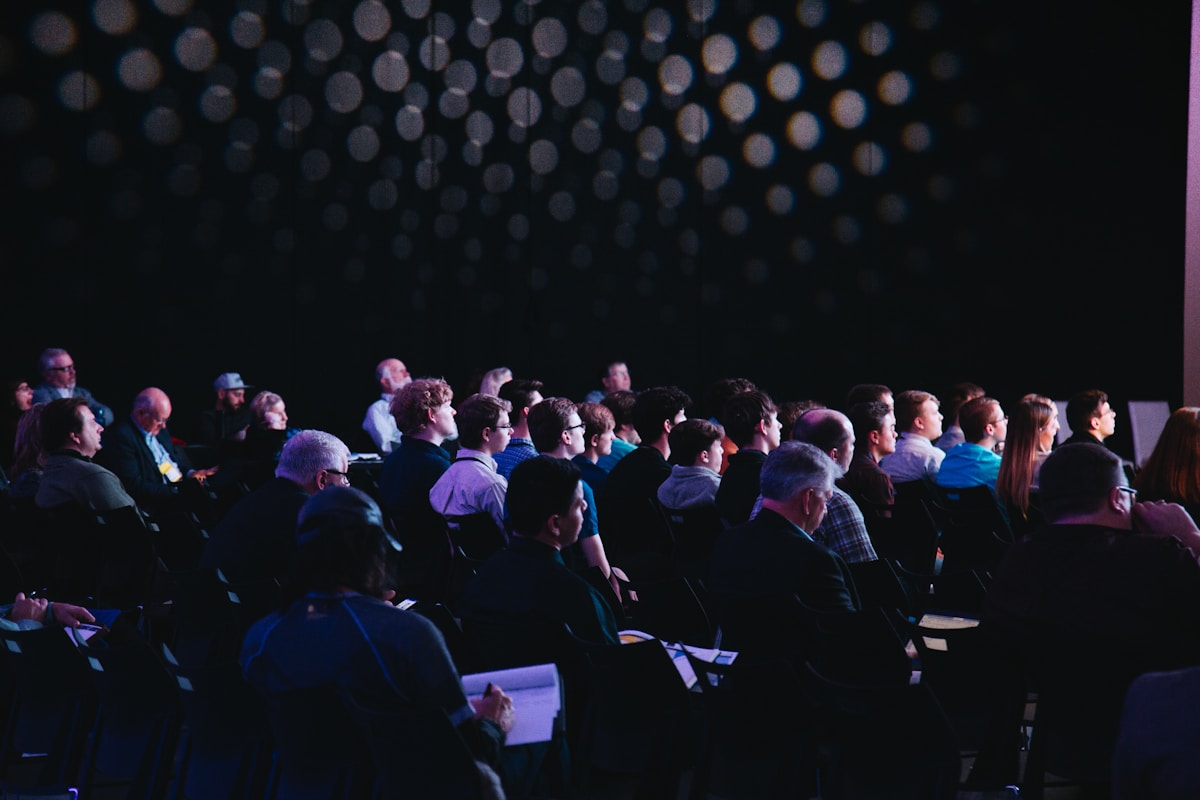 Innovation event with speakers and audience